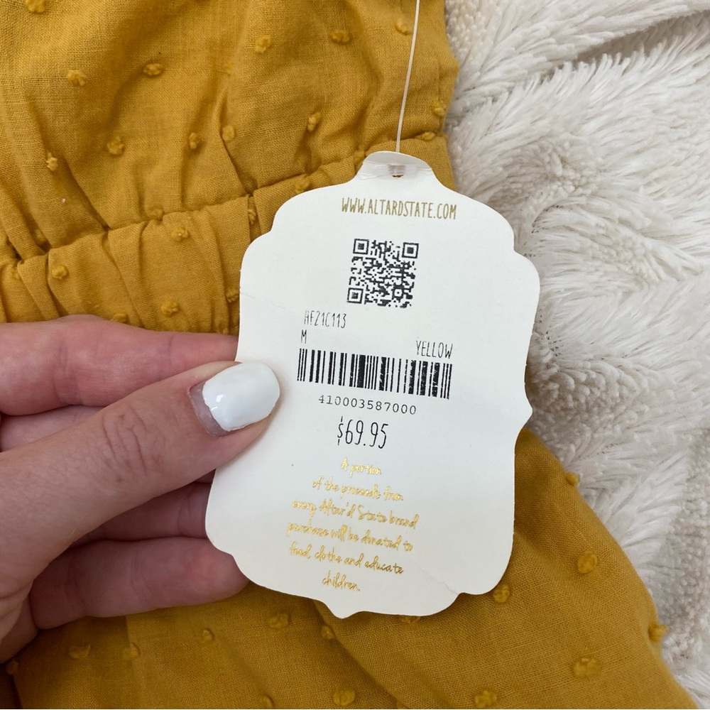 Mustard Ruffle Dress - Picture 7 of 7
